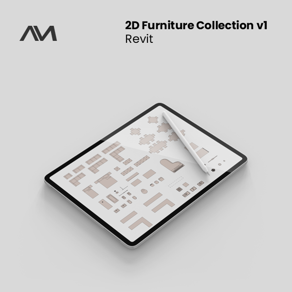 Revit | 2D Furniture Collection v1 — original thumbnail