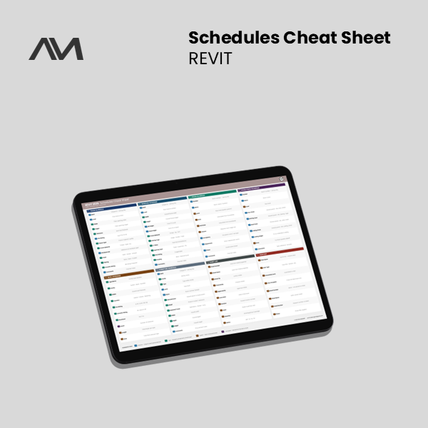 Revit | Schedules Cheat Sheet — original thumbnail